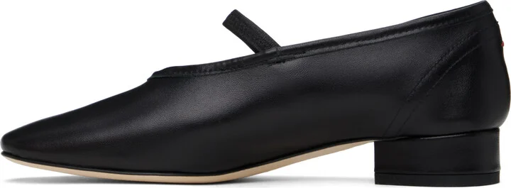 Aeyde Black Pippa Leather Ballerina Flats - Image 3
