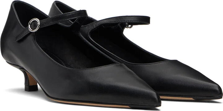 Aeyde Black Polina Mary-Jane Heels - Image 4