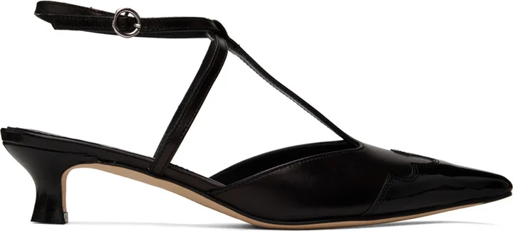 Aeyde Black Saga Heels