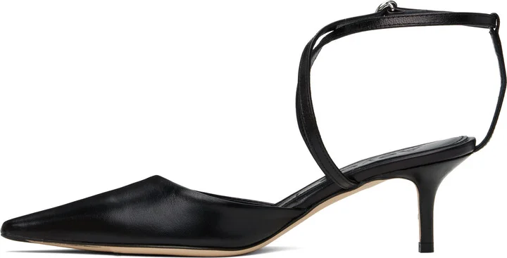 Aeyde Black Salome Nappa Leather Heels - Image 3