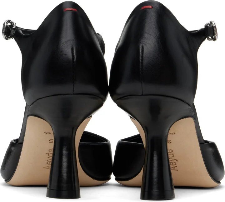 Aeyde Black Salvi Nappa Leather Heels - Image 2