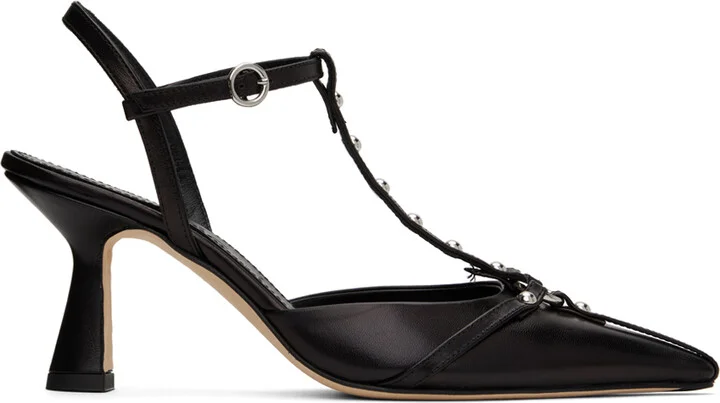 Aeyde Black Saskia Heels
