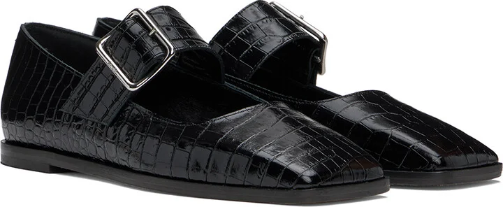 Aeyde Black Sunny Ballerina Flats - Image 4