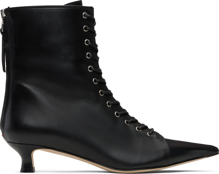 Aeyde Black Trixi Calf Leather Boots