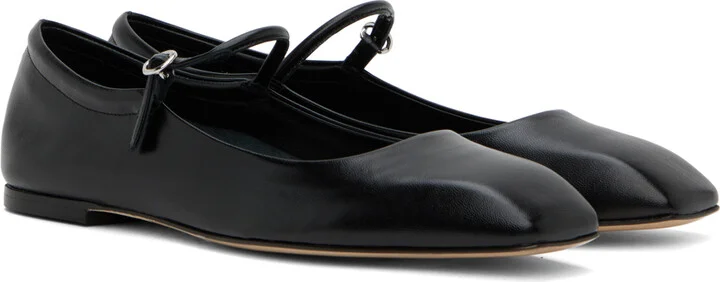 Aeyde Black Uma Ballerina Flats - Image 4
