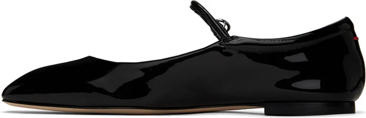 Aeyde Black Uma Ballerina Flats - Image 3