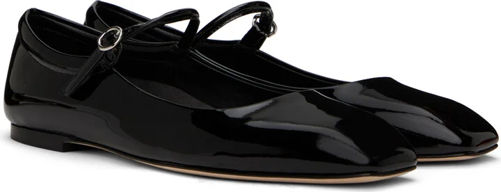 Aeyde Black Uma Ballerina Flats - Image 4