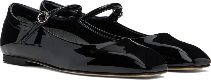 Aeyde Black Uma Ballerina Flats - Image 4