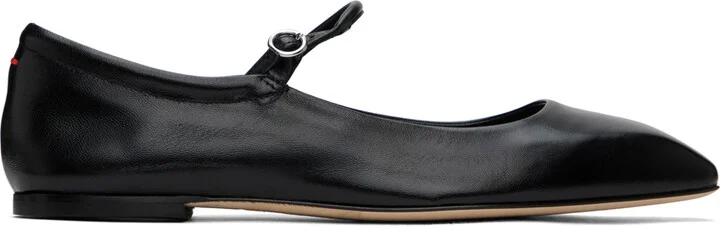 Aeyde Black Uma Ballerina Flats