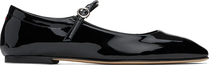 Aeyde Black Uma Ballerina Flats
