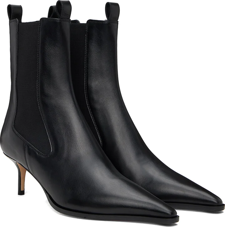 Aeyde Black Valeria Chelsea Boots - Image 4