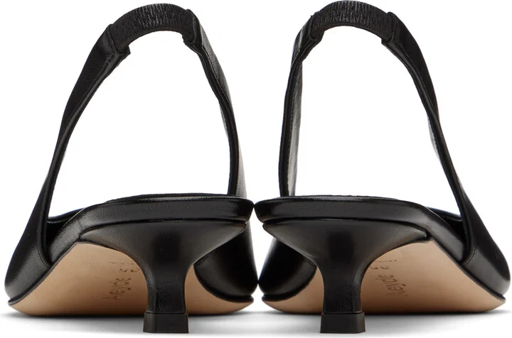 Aeyde Black Valerie Slingback Heels - Image 2
