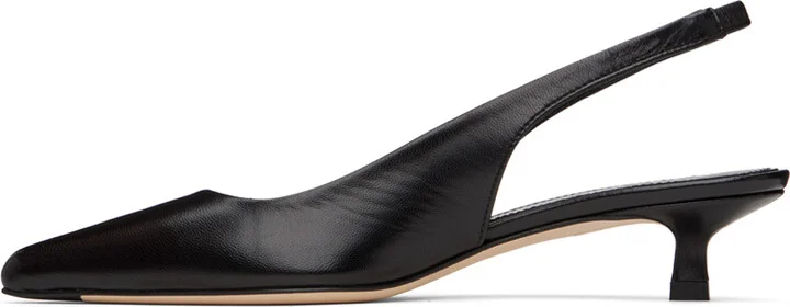 Aeyde Black Valerie Slingback Heels - Image 3