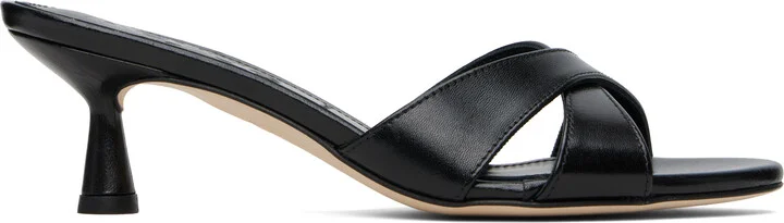 Aeyde Black Vero Leather Mules