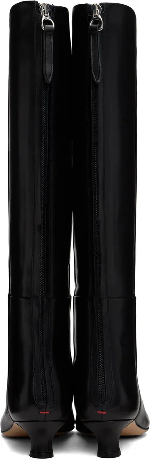 Aeyde Black Zazie Leather Tall Boots - Image 2