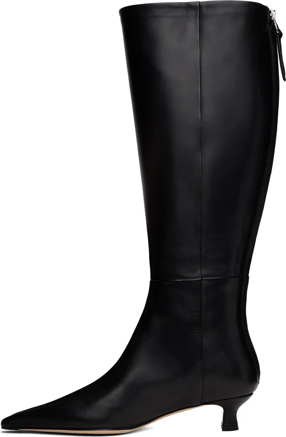 Aeyde Black Zazie Leather Tall Boots - Image 3
