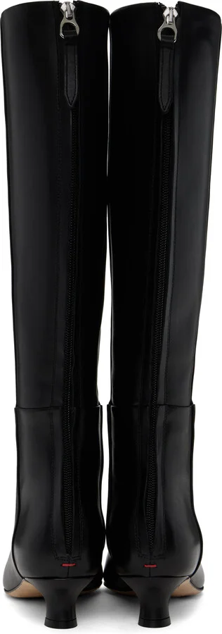 Aeyde Black Zazie Leather Tall Boots - Image 2