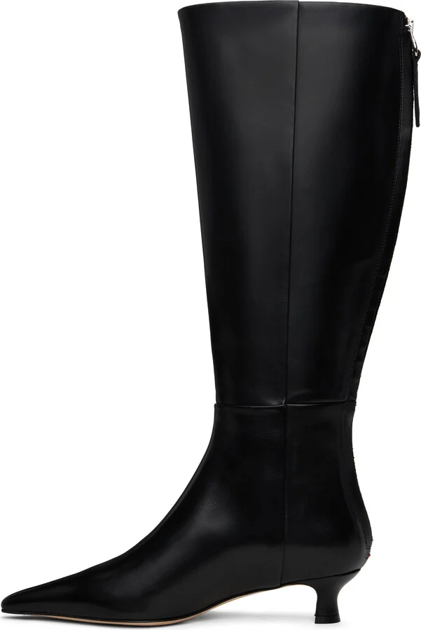 Aeyde Black Zazie Leather Tall Boots - Image 3
