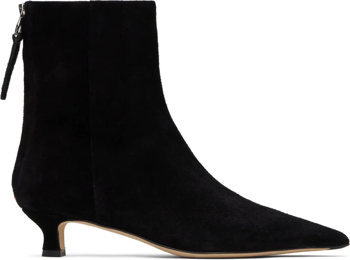 Aeyde Black Zoe Suede Boots