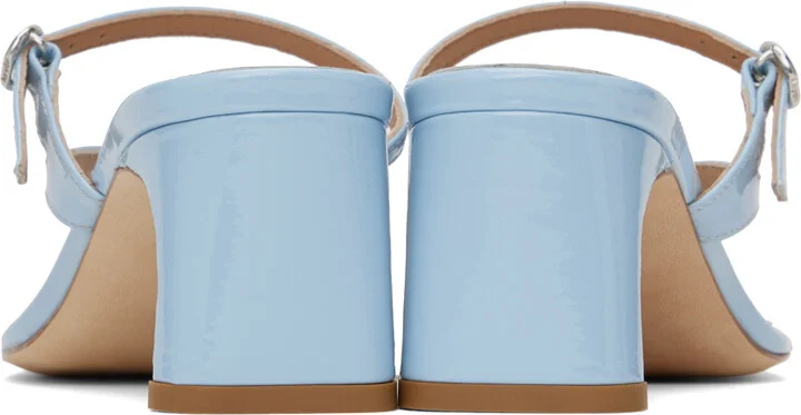Aeyde Blue Giselle Heeled Sandals - Image 2