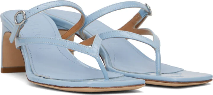 Aeyde Blue Giselle Heeled Sandals - Image 4