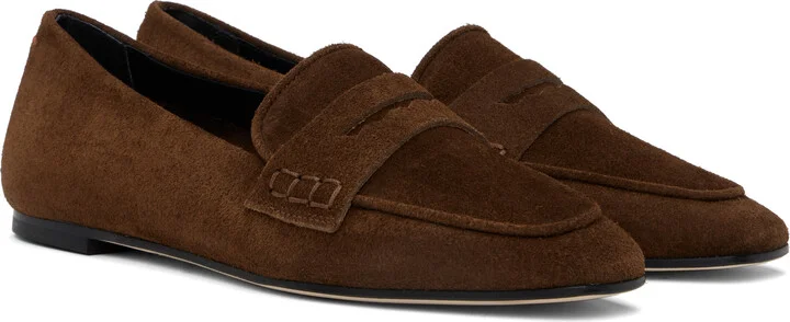 Aeyde Brown Alfie Suede Loafers - Image 4