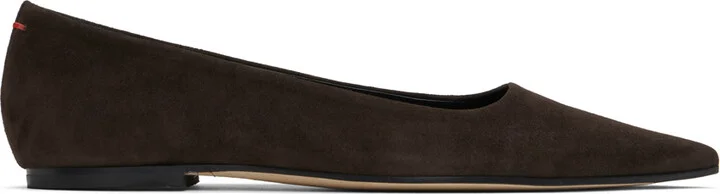 Aeyde Brown Cassy Ballerina Flats