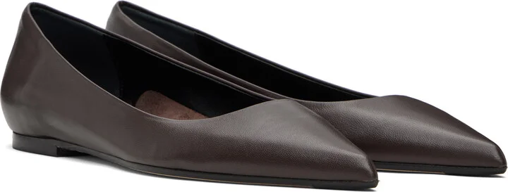 Aeyde Brown Cassy Pointed-Toe Ballerina Flats - Image 4