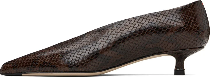 Aeyde Brown Clara Pointed-Toe Heels - Image 3