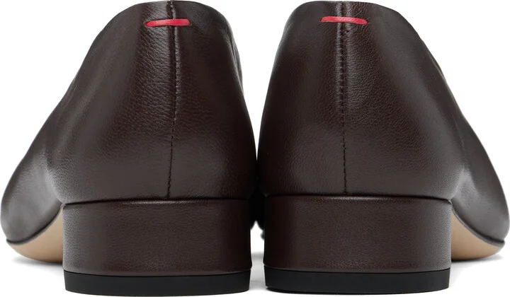 Aeyde Brown Delia Leather Ballerina Flats - Image 2