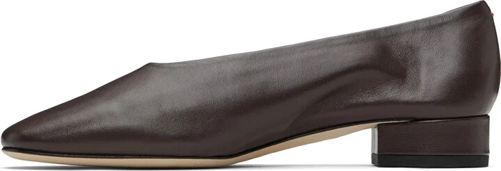 Aeyde Brown Delia Low-Heeled Ballet Heels - Image 3