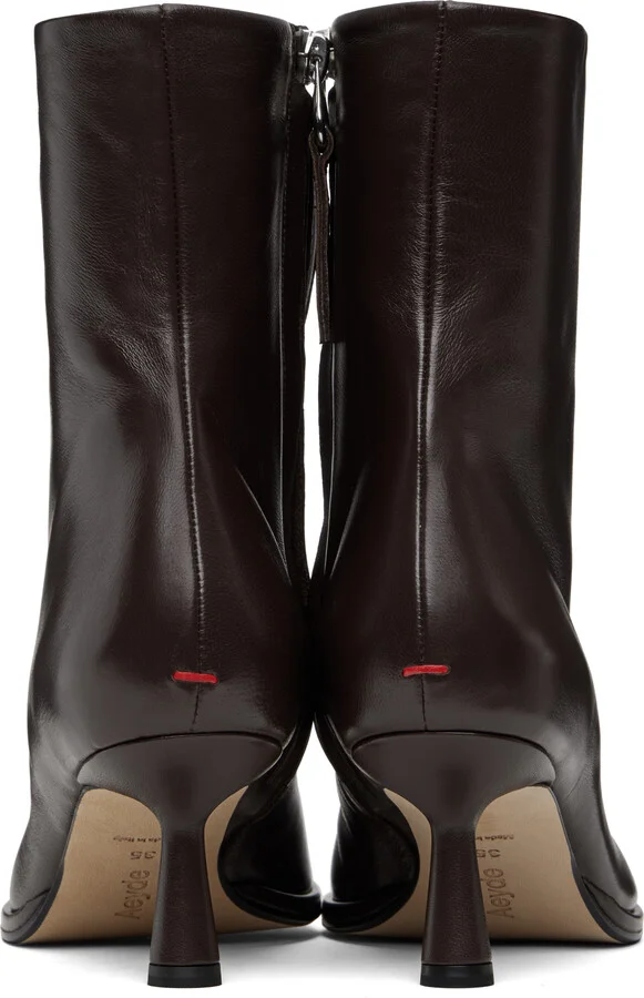 Aeyde Brown Dorothy Soft Sock Boots - Image 2