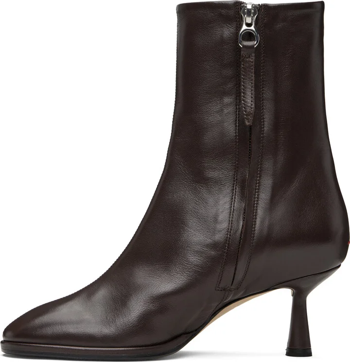 Aeyde Brown Dorothy Soft Sock Boots - Image 3