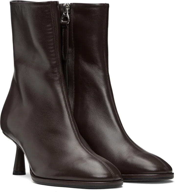 Aeyde Brown Dorothy Soft Sock Boots - Image 4