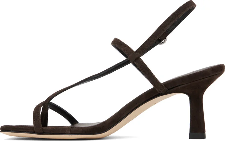 Aeyde Brown Elise Heeled Sandals - Image 3