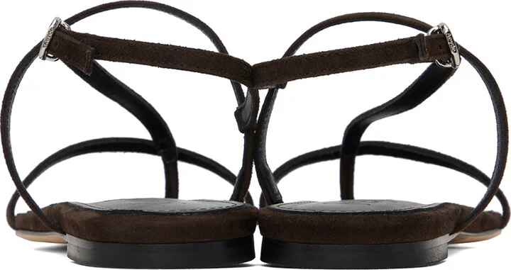 Aeyde Brown Ella Sandals - Image 2