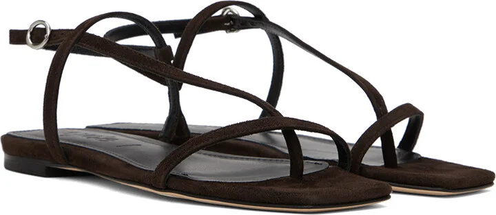 Aeyde Brown Ella Sandals - Image 4