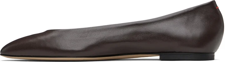 Aeyde Brown Ellie Ballerina Flats - Image 3
