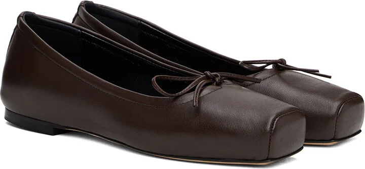 Aeyde Brown Gabriella Ballerina Flats - Image 4