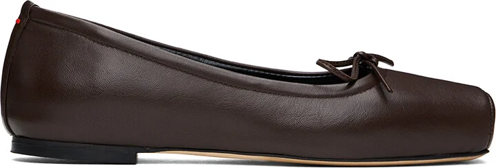 Aeyde Brown Gabriella Ballerina Flats