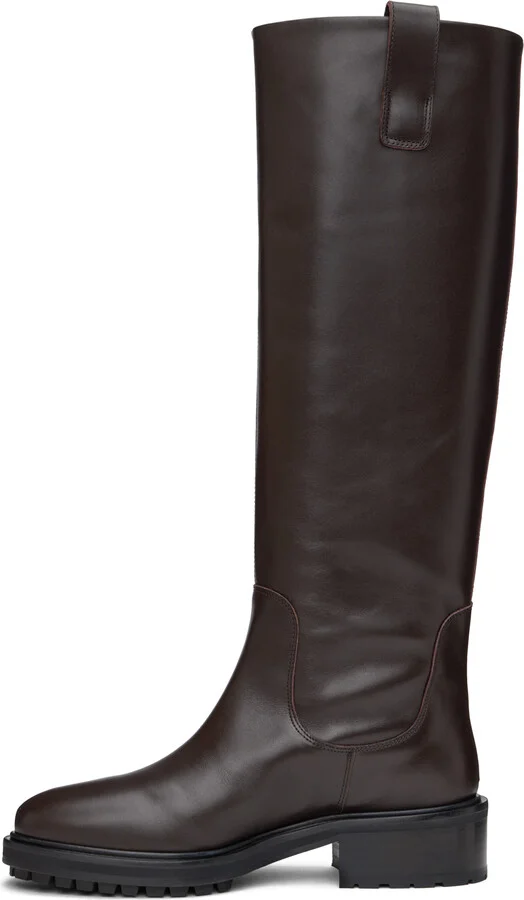 Aeyde Brown Henry Tall Boots - Image 3