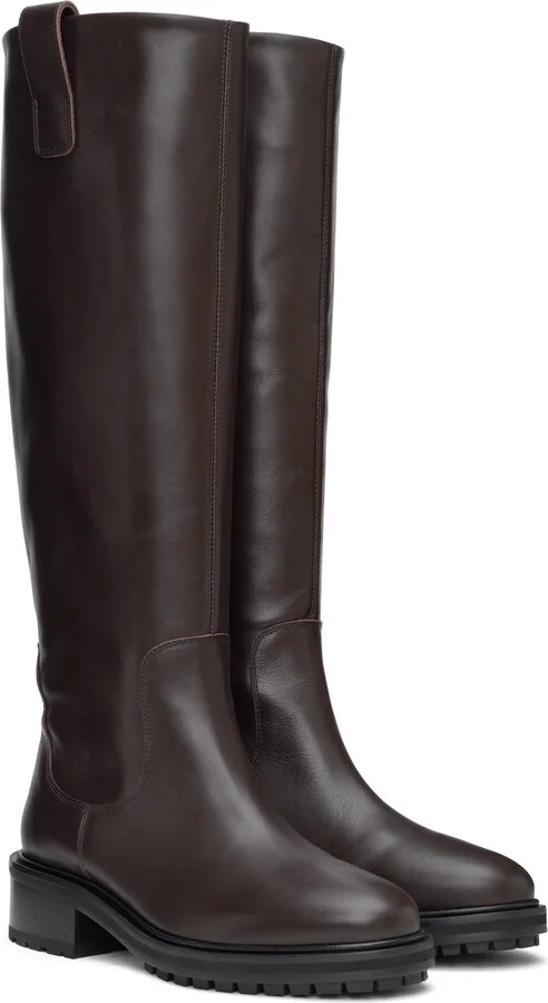 Aeyde Brown Henry Tall Boots - Image 4