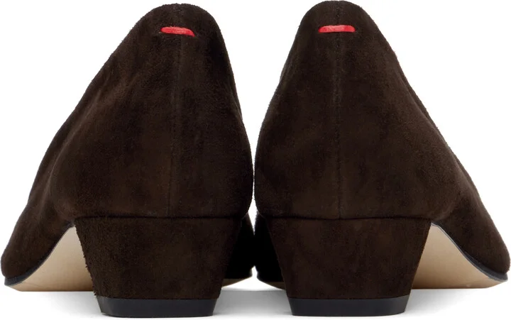 Aeyde Brown Judi Suede Heels - Image 2