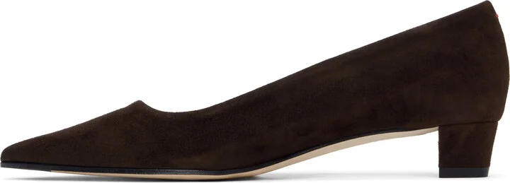Aeyde Brown Judi Suede Heels - Image 3