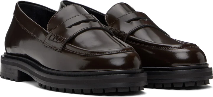 Aeyde Brown Leon Loafers - Image 4