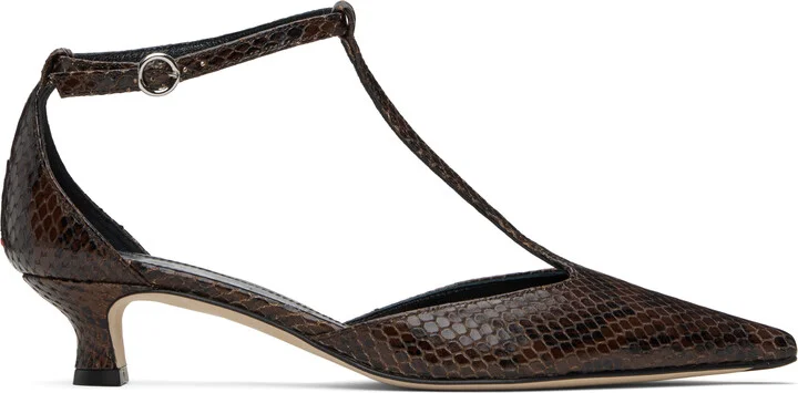 Aeyde Brown Liz T-Bar Heels