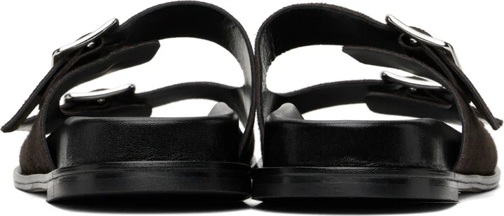 Aeyde Brown Meena Leather Sandals - Image 2