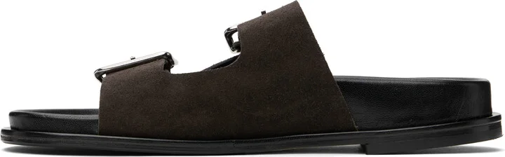 Aeyde Brown Meena Leather Sandals - Image 3