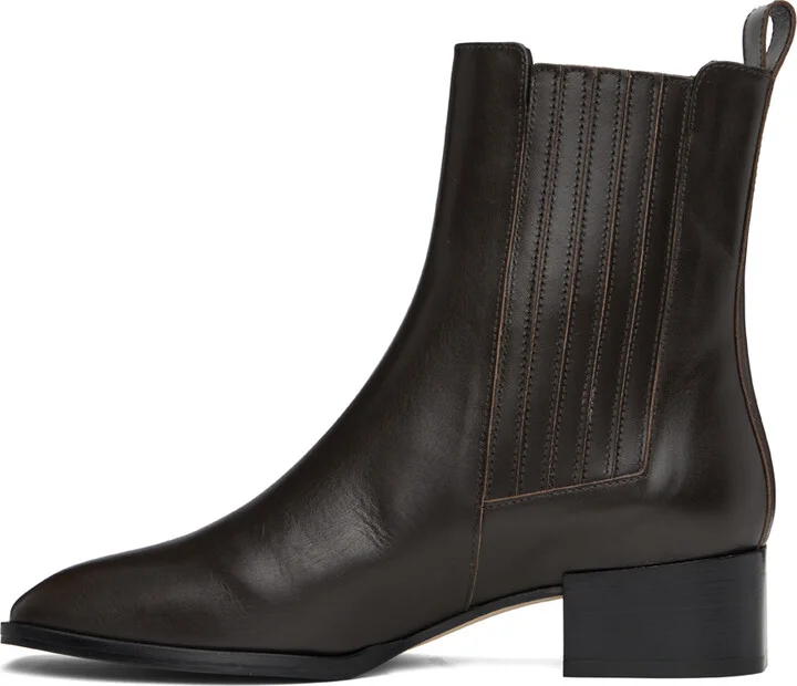 Aeyde Brown Neil Ankle Boots - Image 3