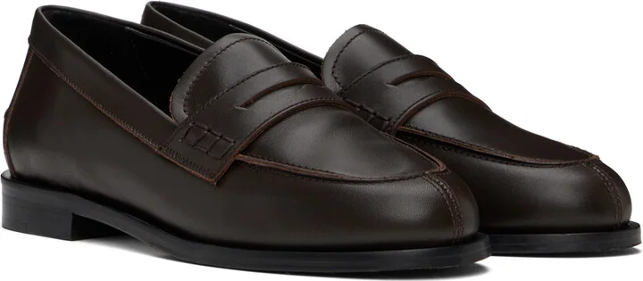 Aeyde Brown Oscar Loafers - Image 4
